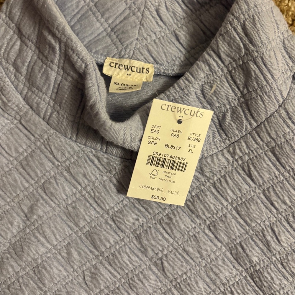 J.Crew kids periwinkle girls pullover